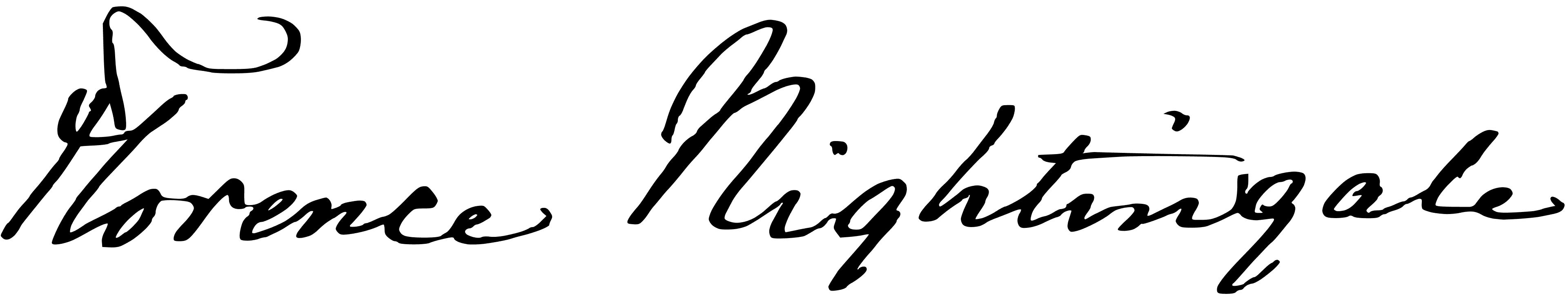 Florence Nightingale's signature